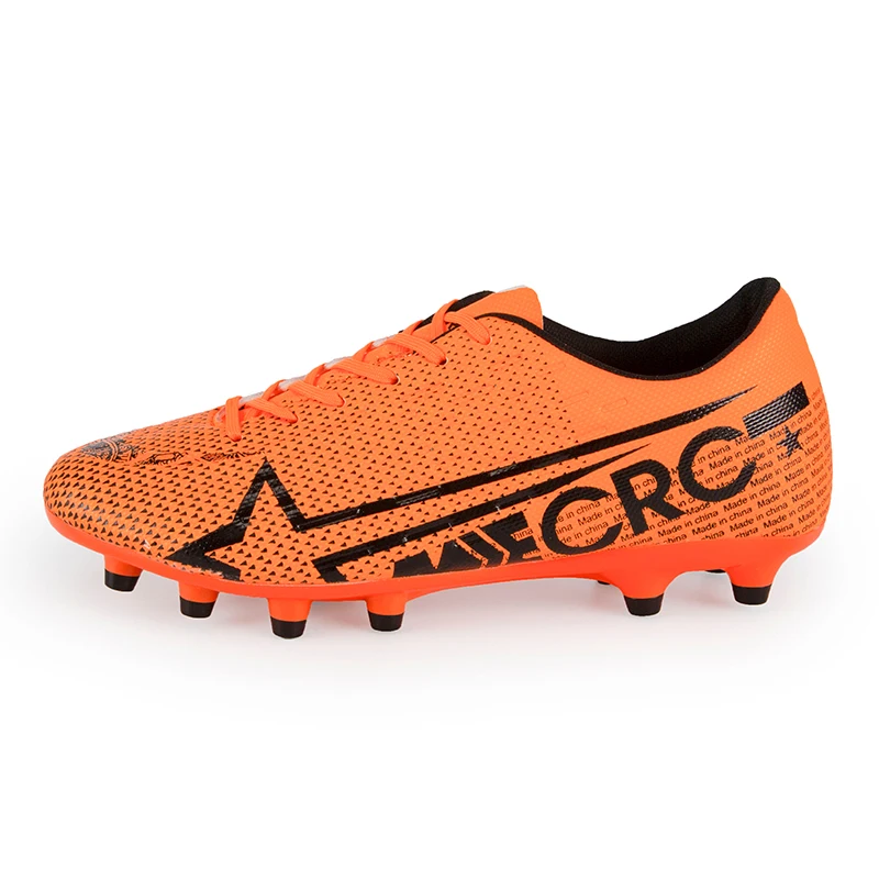 Size33-44 для мальчиков и девочек, шипованные кросовки для футбола, футбольные фубольные бутсы, кроссовки, кроссовки нового дизайна, футбольные бутсы - Цвет: orange