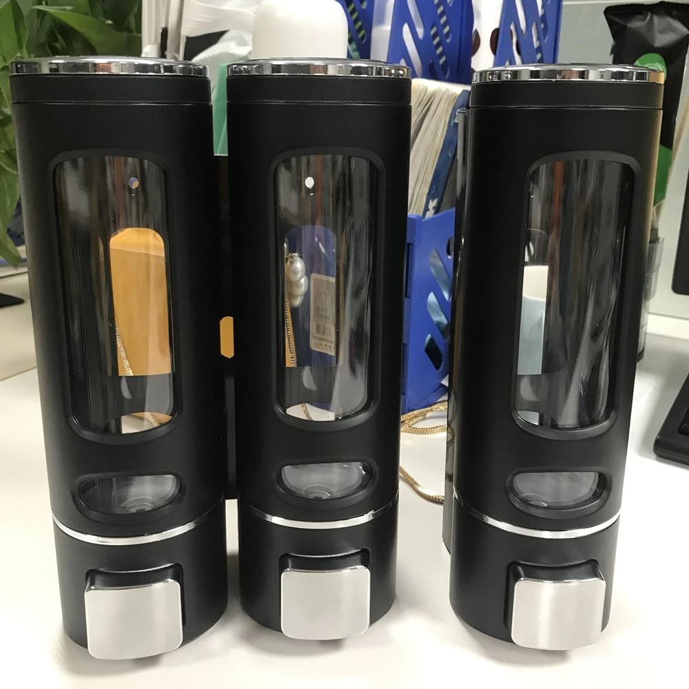 

Single/Double 400ml Soap Dispenser Wall-mount Shower Bath Shampoo Dispenser Liquid Soap Container Bathroom Washroom Accessories