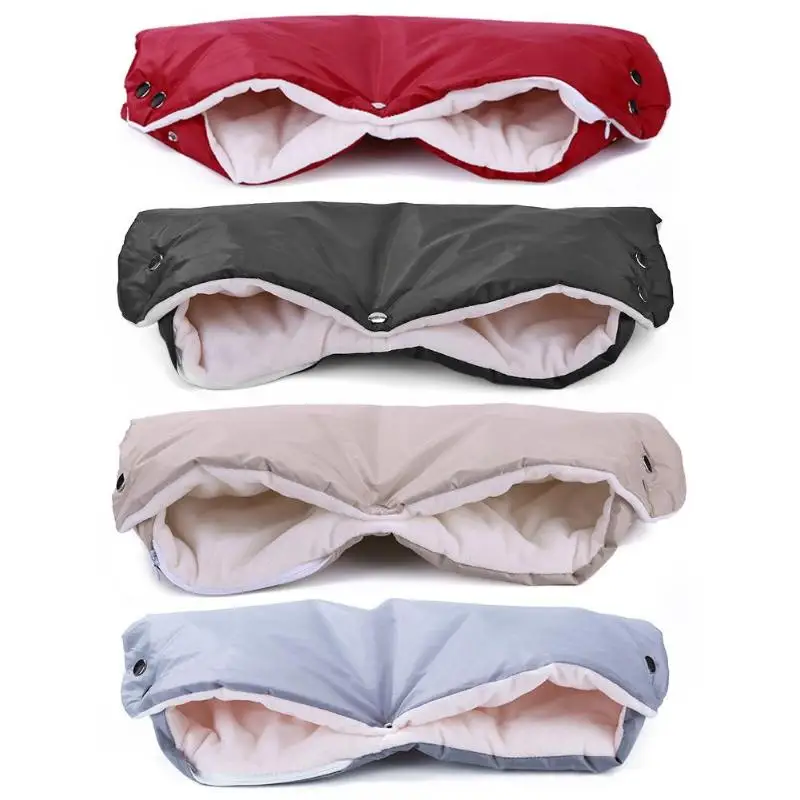 1 х варежки для коляски цветные зимние теплые флисовые из искусственного меха