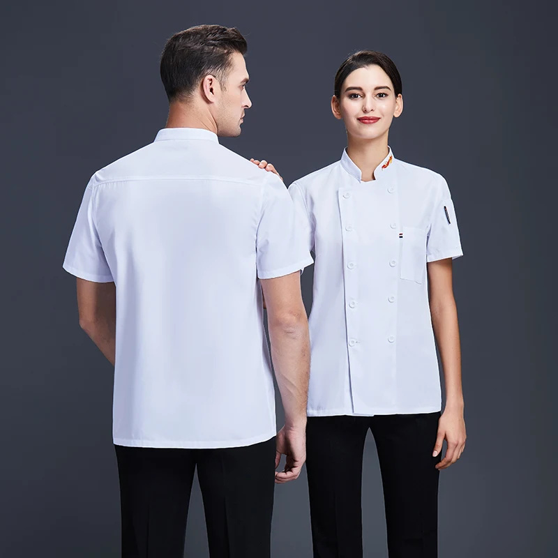 2021 унисекс короткий рукав форма повара одежда для кухни рубашка шеф-повара