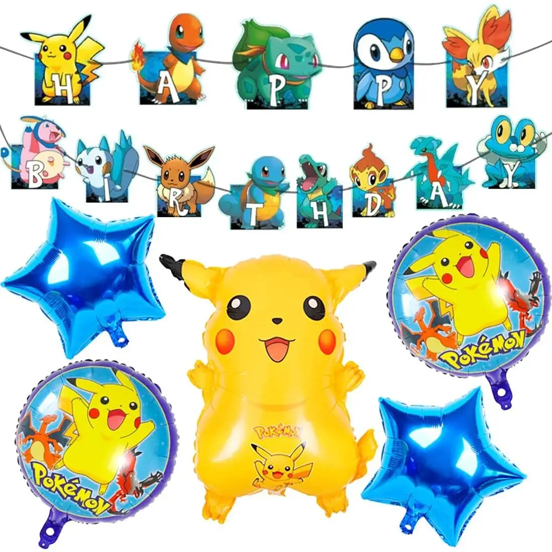 Воздушные шары Pikachu из японского аниме латексной фольги шар на день рождения