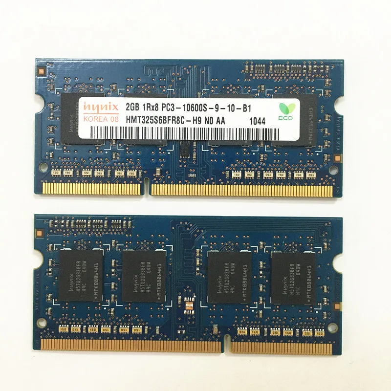Оперативная память hynix ddr3 2 Гб 1RX8 PC3-10600S-9-10-B1/B2 DDR3 1333 МГц для ноутбука 1 5 в |