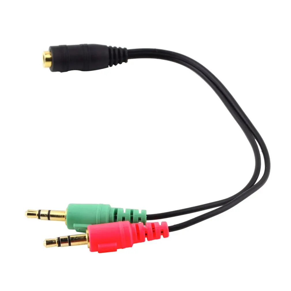 Женский и двойной мужской наушники гарнитура ПК адаптер аудио кабель 3 5 мм 2 в 1 HDMI