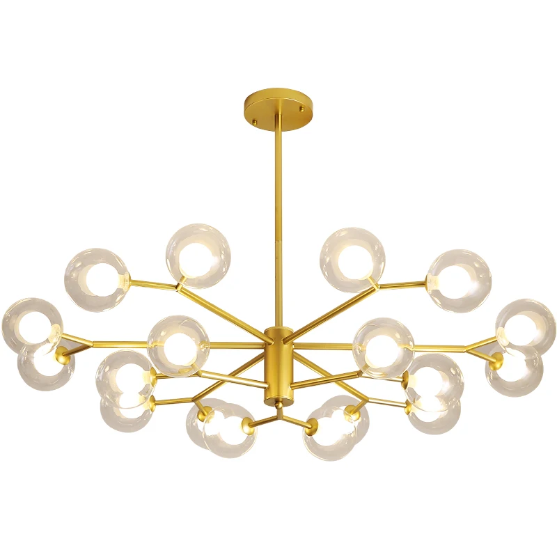 Современные подвесные светильники со стеклянными шарами для кухни столовой