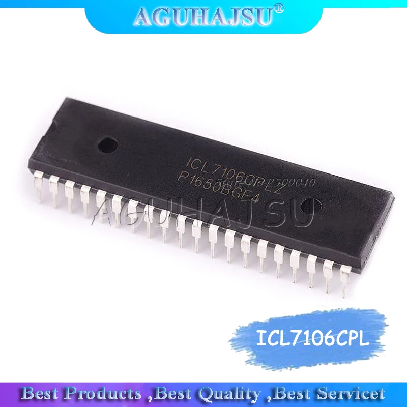 Драйвер дисплея A/D преобразователя ICL7106CPL ICL7106 DIP40 1 шт.|Интегральные схемы| |