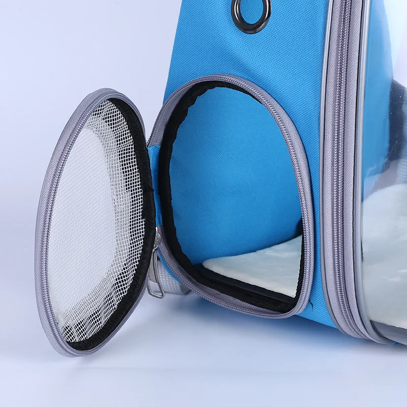 Панорамный боковой открывающийся прозрачный рюкзак для домашних животных из