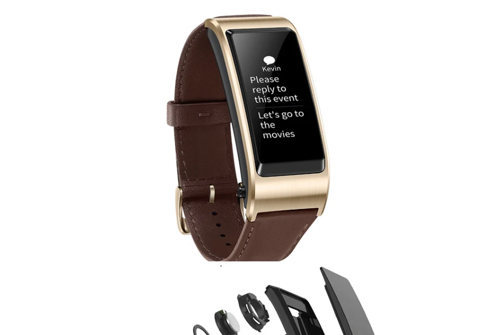 Huawei talkband B5Fitness Tracke Smart Band светодиодный экран вызова громкой связи Поддержка гарнитуры функция-Черная спортивная версия
