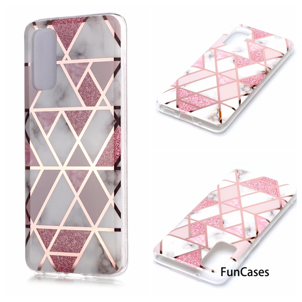 Чехол для мобильных телефонов Samsung S7 Edge чехол цвета розового золота Galaxy S20 S10E S8 Plus