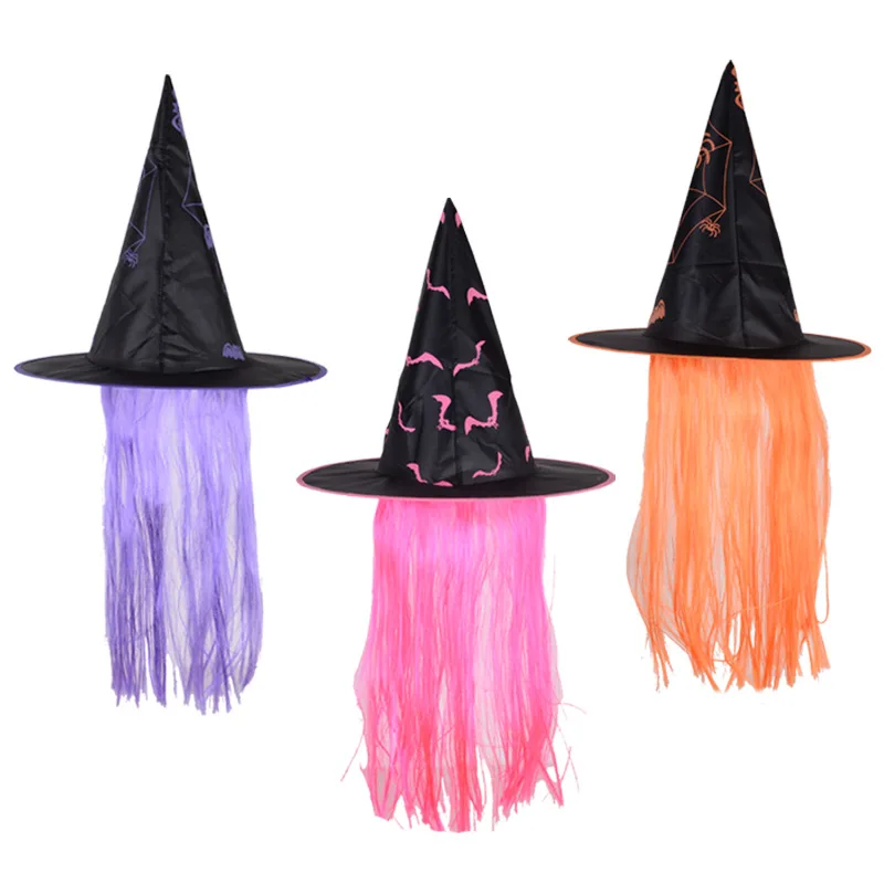 

Halloween Decoration Hat Ghost Festival Party Props Supplies Bronzing Witch Hat Decoration Fw32