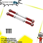 Рулевая тяга амортизаторадемпфера для радиоуправляемой модели автомобиля Wltoys FY03 12429, легированная сталь, синий, 2 шт.