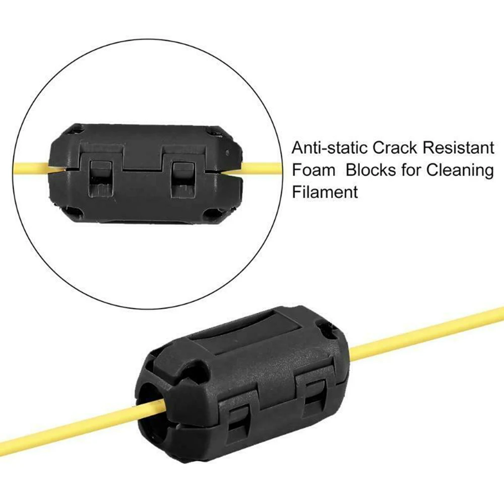 

New Filament Filters Anti-static Wipe Off Debris 3D Printer Filament Filters Cleaner Blocks for PLA ABS Filaments Accessory
