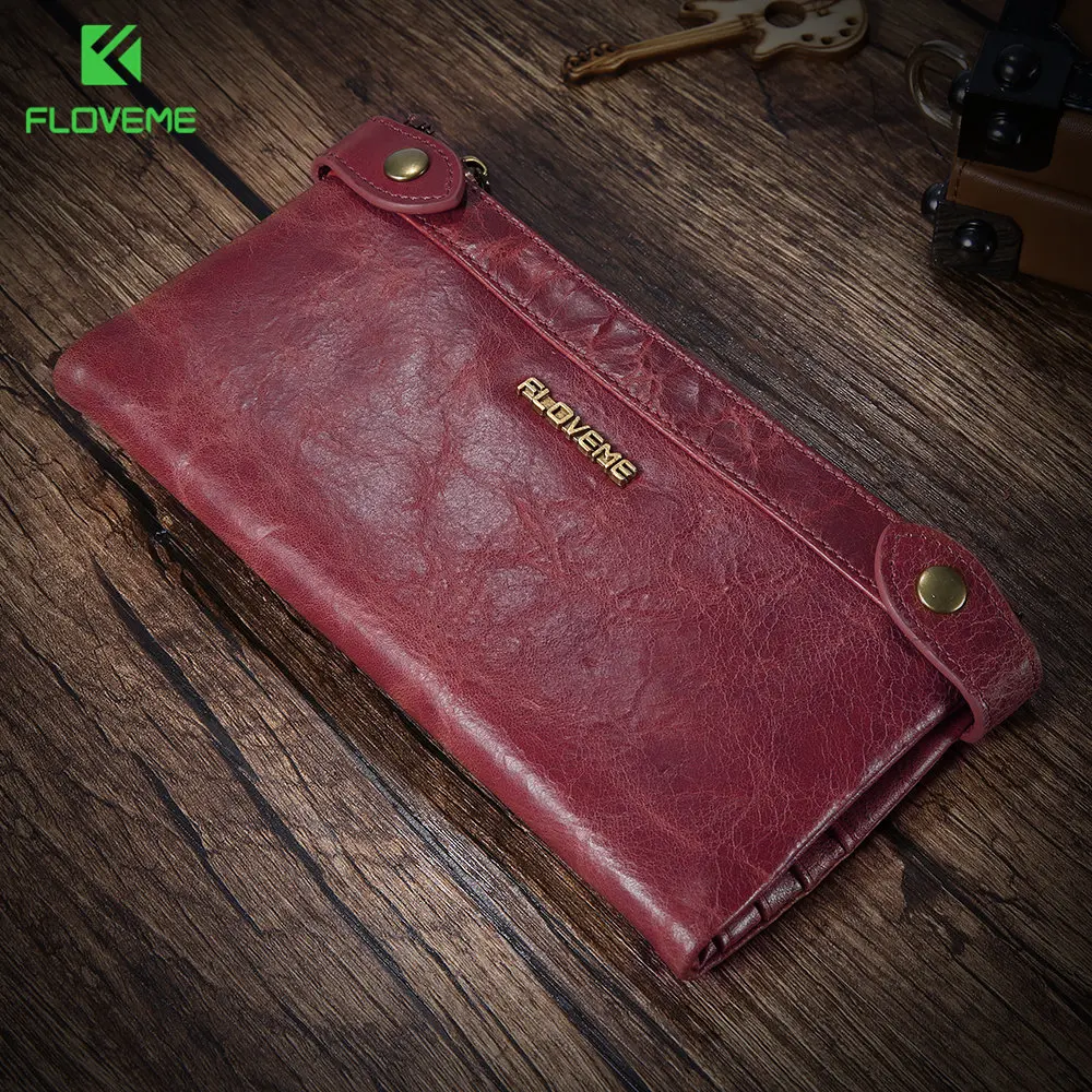 Женская сумка для мобильного телефона из натуральной кожи кошелек большой