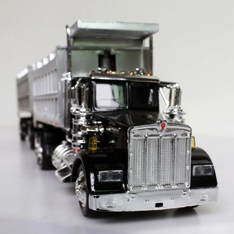 1/43 масштаб Kenworth самосвал Американский длинный головной литой Сплав Классический транспортер модель автомобиля танкер коллекционные подарки детская игрушка