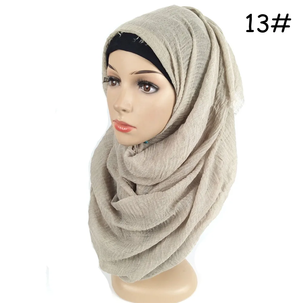 K9 женский вискозный хиджаб из хлопка, складчатый шарф, шаль из бисера, повязка на голову 180*90 см, 10 шт./партия, можно выбрать цвета