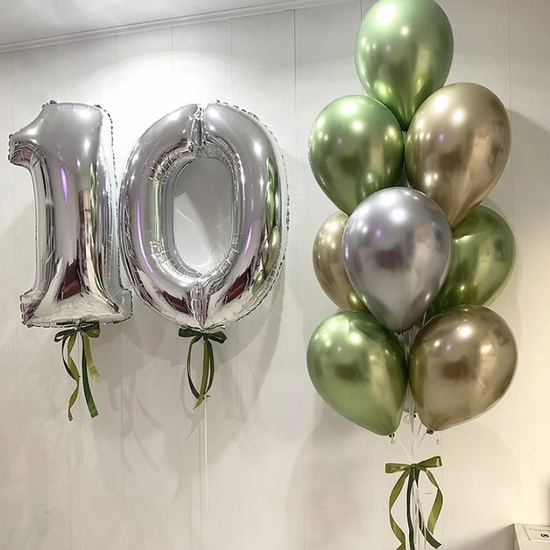 Чернила для воздушных шаров зеленые латексные 11-18 шт. шары свадьбы и дня рождения