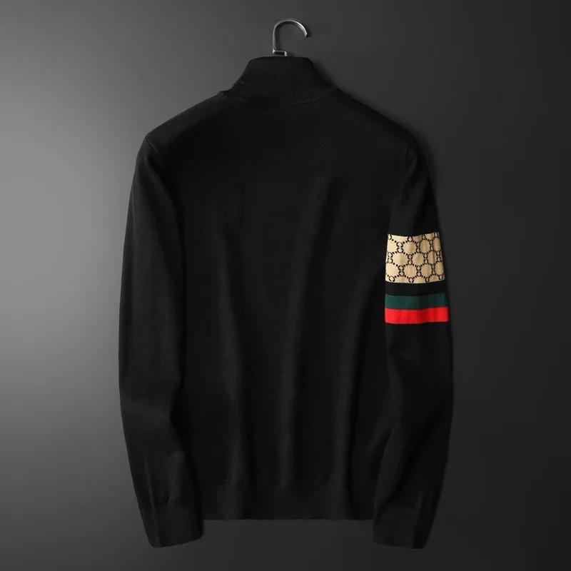 Высококачественный Роскошный дизайнерский брендовый свитер с вышивкой мужская