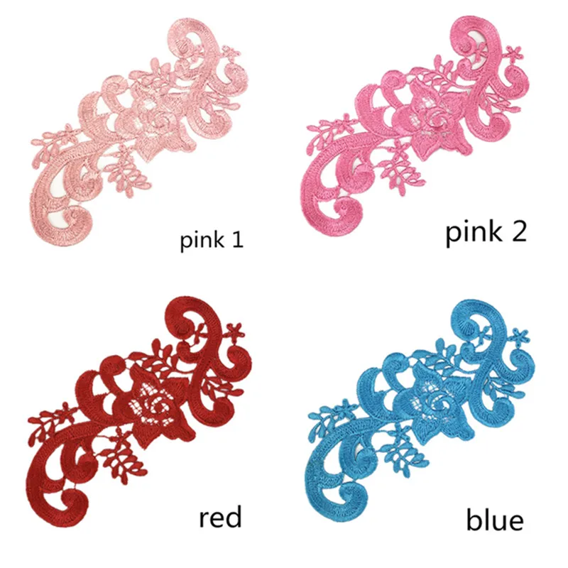 10 шт. разноцветные кружевные патчи с цветочной вышивкой | Дом и сад