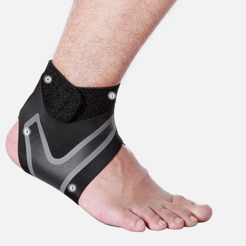 Sports Ankle Protector Pressure Sleeve unisex Thin Joint Sprain Prevention Foot Basketball Running Support Brace | Спорт и