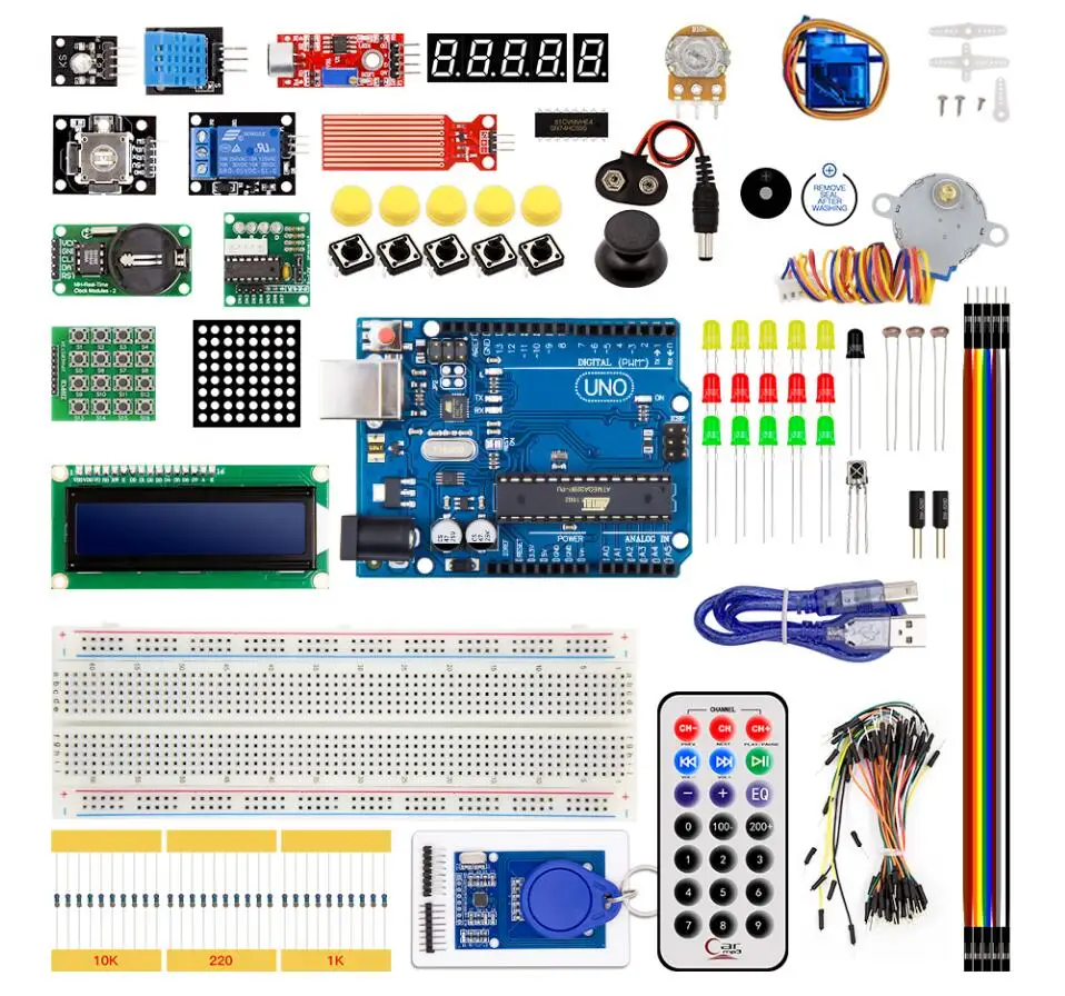 UNO R3 набор обновленная версия для Arduino стартовый RFID Lea|Органайзеры кабеля| |