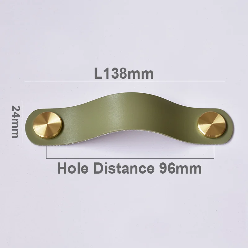 

Ручки IHOMCASA в скандинавском стиле, золотые латунные кожаные дверные ручки для кухонного шкафа, мебели, гардероба, шкафа, ящиков