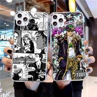 jojos bizarre adventure series character soft silicone phone case cover shell for iphone 6s 7 8 plus x xr xs 11 12 mini pro max