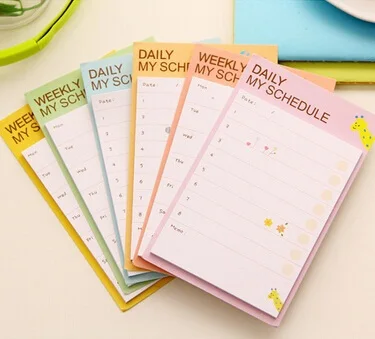 30 упаковок/партия Простой повседневный мой блокнот для планирования заметок на