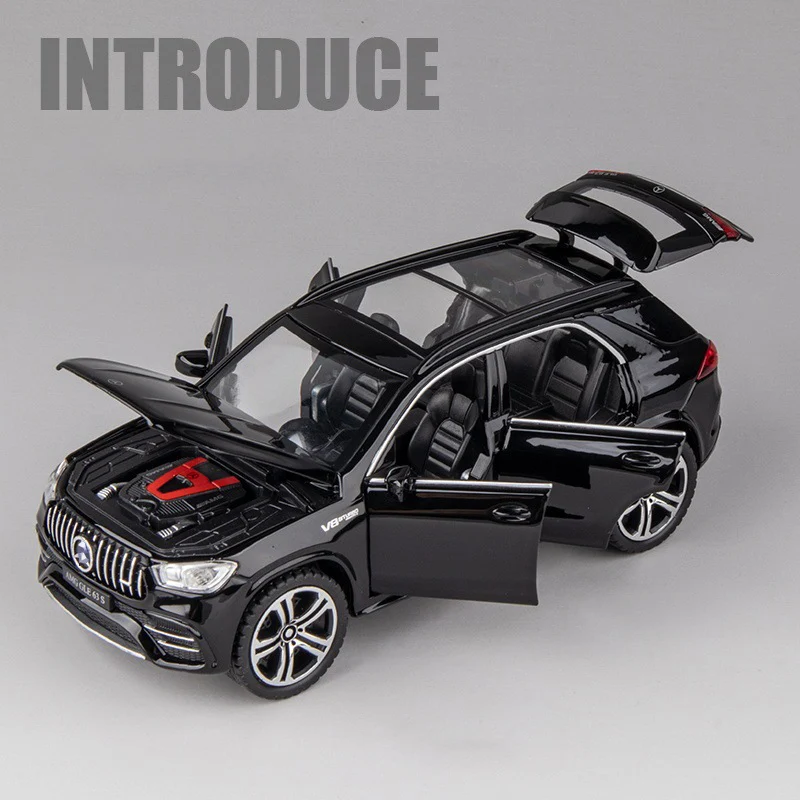 Модель игрушечного автомобиля из сплава BENS GLE63 S AMG в масштабе 1:32 модель со звуком