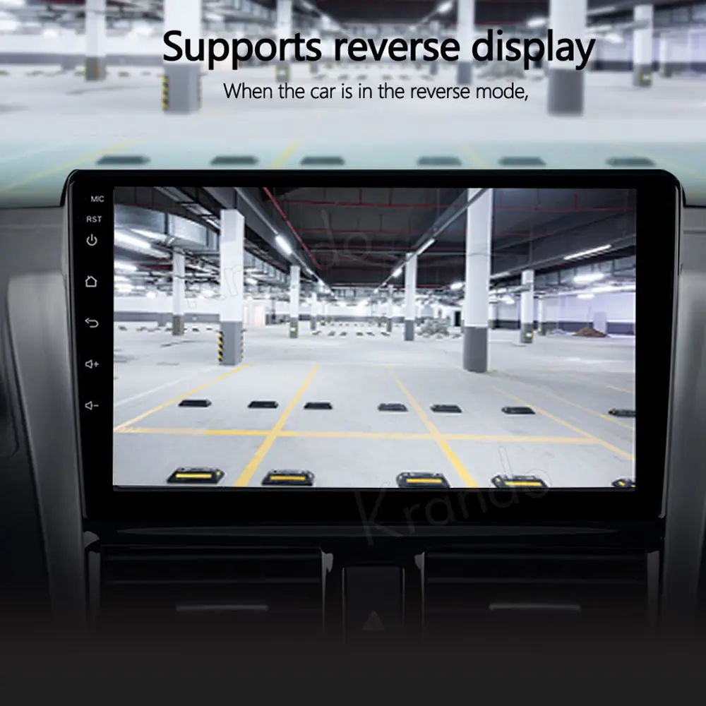 Krando Android 10 0 9 &quotIPS полный сенсорный автомобильный мультимедийный радио для Toyota Vios