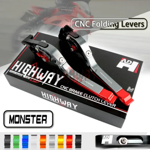 

CNC Brake Handle Bar Lever Extendable Folding Adjustable Brake Clutch Levers For DUCATI 821 MONSTER Dark Stripe 2014-2017