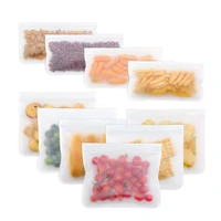 3 pack reusable food storage bag bpa free freezer bags leakproof sandwich bags ziplock lunch bags for marinate meat fruit cereal