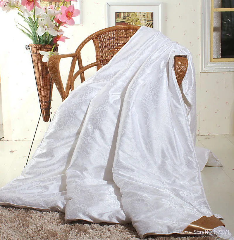 

100% Mulberry Silk Comforter For Winter/summer King Queen Full Twin Size White/red Color Quilt/duvet/blanket Filler