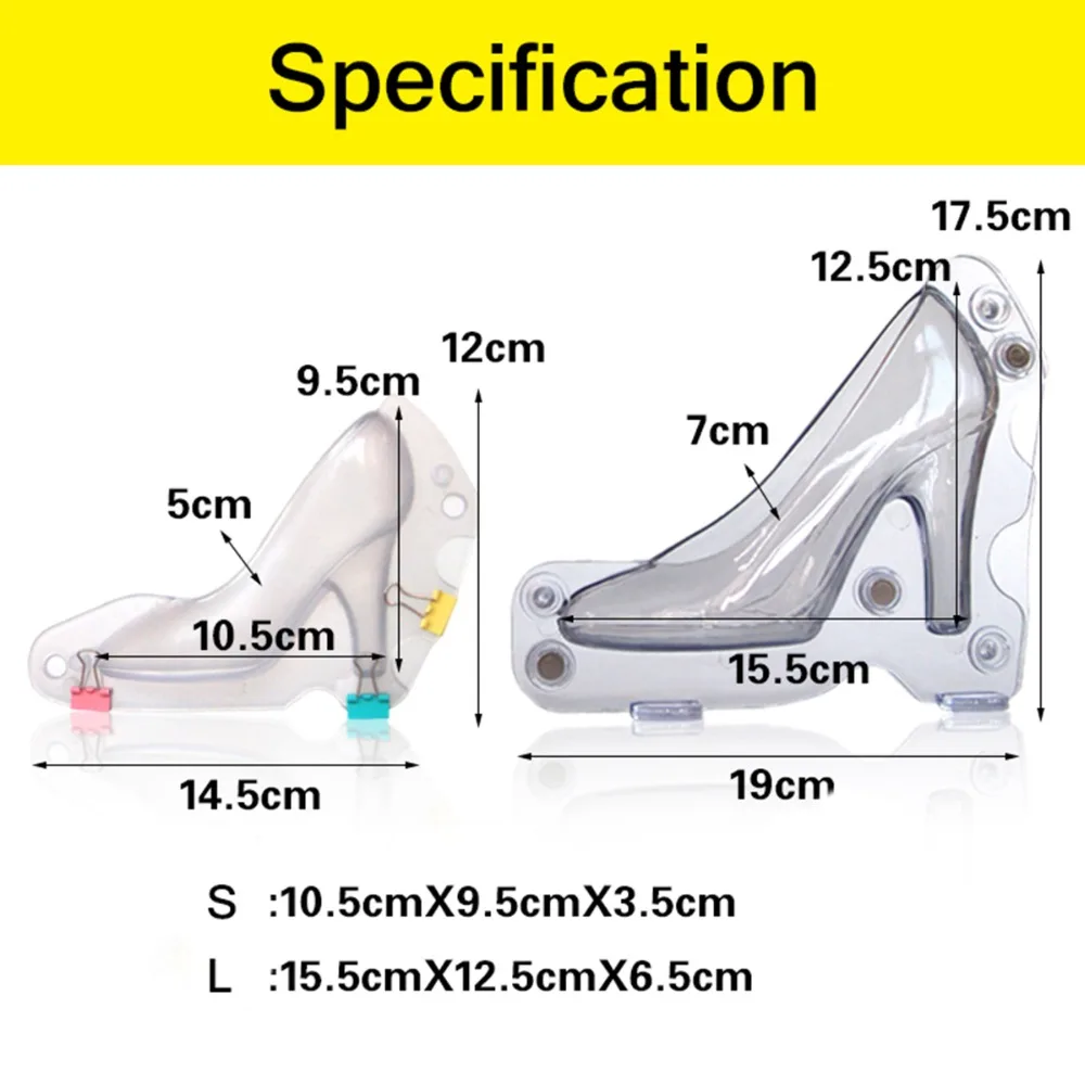 Новинка туфли на высоком каблуке Форма для шоколадных конфет из поликарбоната