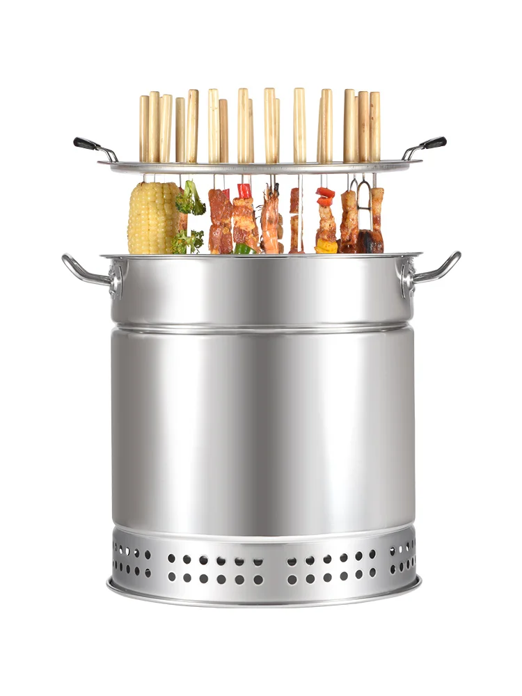 Barbecue Oven Household Charcoal Outdoor Grill Utensils Indoor Smoke-Free Hanging Furnace Kebabs |