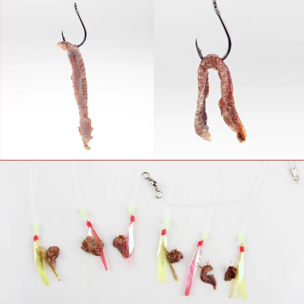 

FISH KING 1 Bag 6g 8g Dry Lug Worm Sandworm Fishing Bait Saltwater Freshwater Fishing Lures for Catfish Cod Sea Fishing Worms