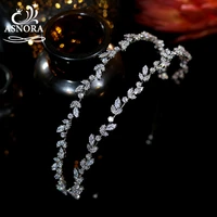 asnora shiny bride tiara wedding crystal headband ladies party crown princess jewelry hair accessories