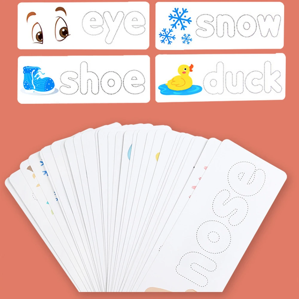 Деревянные буквы алфавита Обучающие карты набор слова орфографическая игра