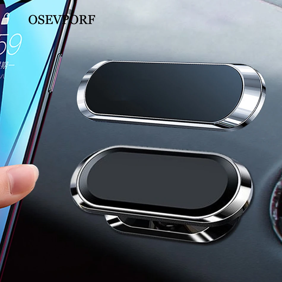 Magnetic Car Phone Holder For iPhone 12 11 Pro Max X R Samsung S20 Metal Magnet Navigation Car Bracket 360 Degree Rotation Stand