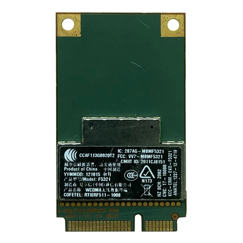 Hs2350 Ericsson F5321GW F5321 HSPA + 3G UMTS WWAN A-GPS Mini PCIe Modul NEU H4X00AA 668969-001