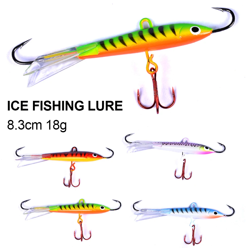 1Pc Colorful Balancers for Winter Fishing Lures Tackle 8.3cm 18g Jigging Rap With Minnow Profile Hard Bait Pesca Fishing Tackle