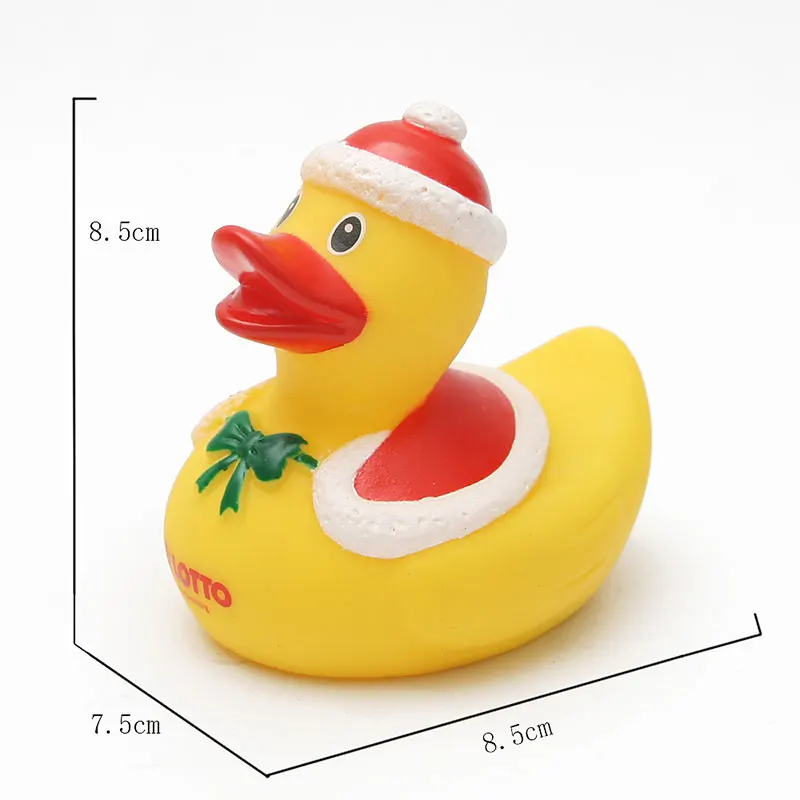

Classic Rubber Duck Christmas Day Gift Christmas Styling Duck Toy Baby Shower Bath Bathroom Water Toy