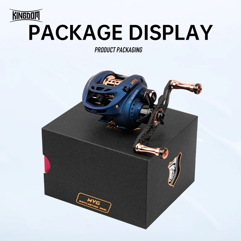 Ультралегкая Рыболовная катушка KINGDOM 138g MICRO FLY-MV6 из углеродного волокна для