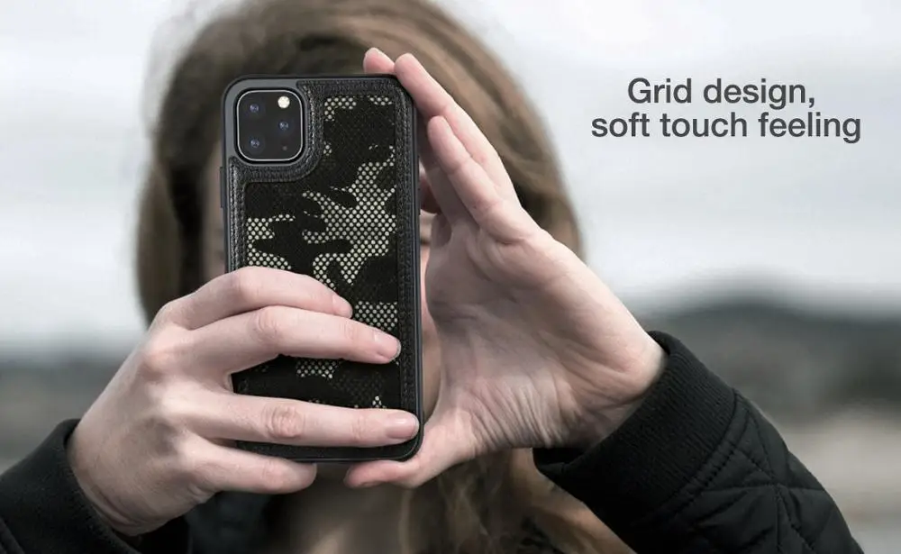 Nillkin синтетическое волокно углерода заднюю крышку и нейлон для iPhone 11 чехол тонкий чехол для iPhone 11 Pro Чехол 5,8/6,1/6,5 для iPhone11 - Цвет: Camo Case