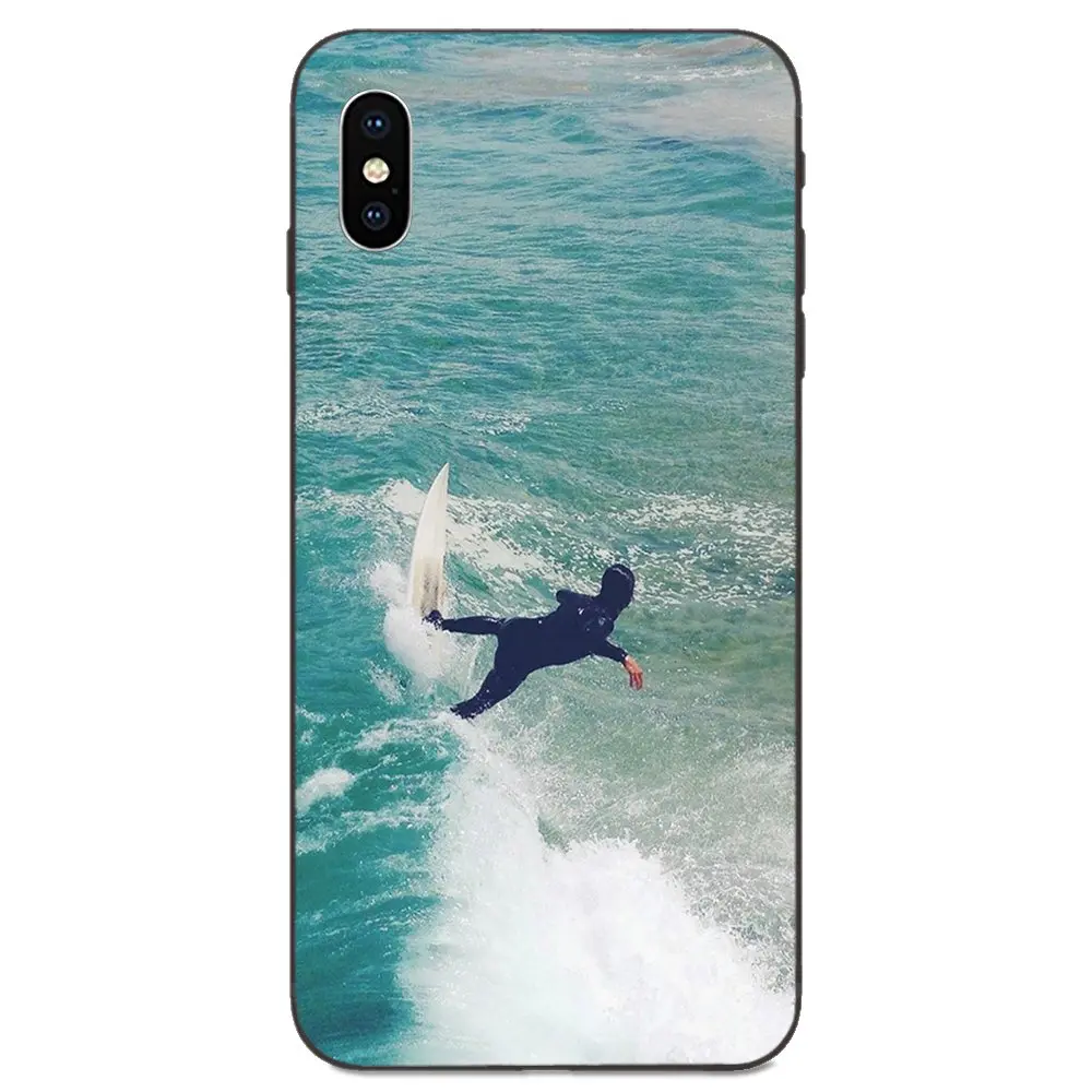 Для Apple iPhone 4 4S 5 5S SE 6 S 7 8 11 Plus X XS Max XR Pro черный ТПУ чехол для телефона спортивный