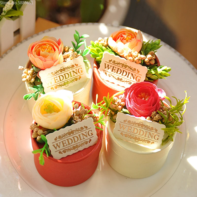 

Wholesale 50Pcs Wedding Birthday Guests Event Party Candy Cookies Favor Basket Packaging Gift Handmade Box