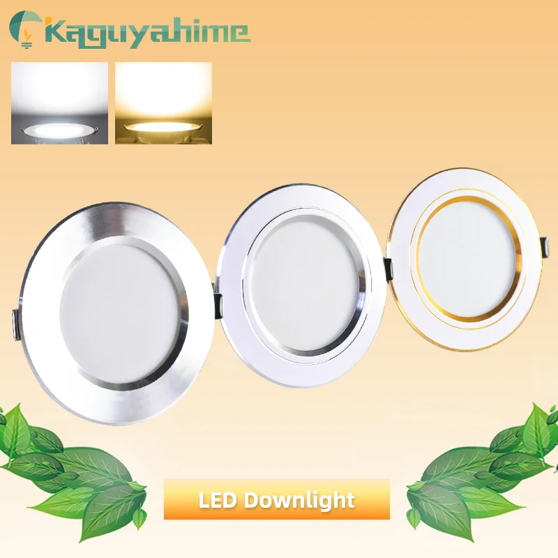 Потолочный светильник из золота серебра белого алюминия 3 Вт 5 9 12 15 18 сверхтонкий