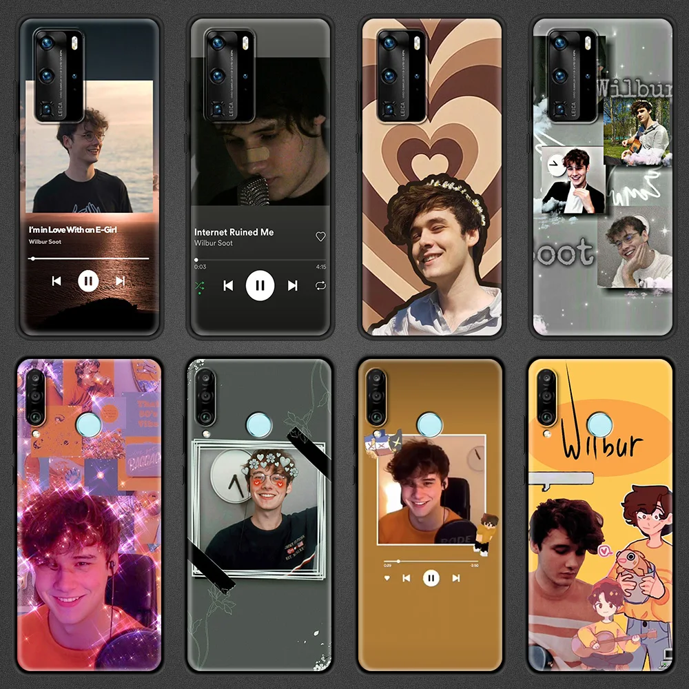 

Silicone Case for Huawei P10 P20 Pro P30 P40 Lite E P40 Pro Plus P Smart Z 2021 Luxury Soft Phone Shell Wilbur Soot