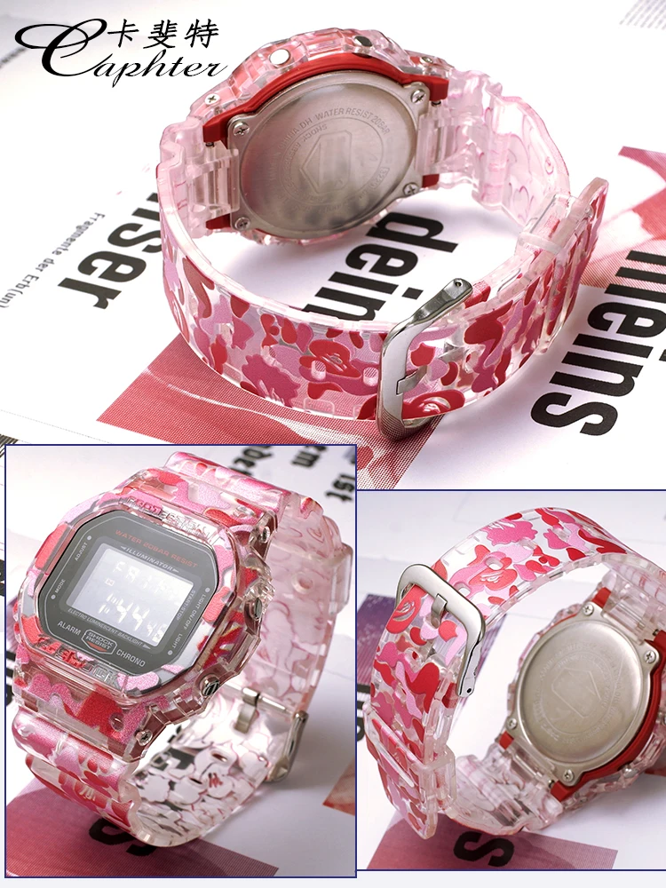 Сменный ремешок и чехол для Casio GLX/GLS/GB/GWX/G/DW 5600/5025/5030/5035/5630/5610/ часов БЕЗЕЛЬ с