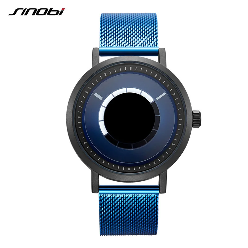 Часы SINOBI Мужские с уникальным вращением креативные Кварцевые Спортивные
