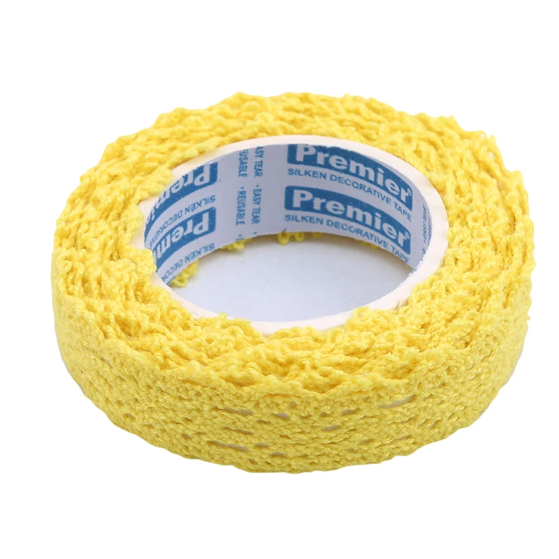 White Lace Tape Exquisite Cotton Tapes Bilateral Hand Account Album Decorative Office Adhesive Stationery Sticker | Дом и сад