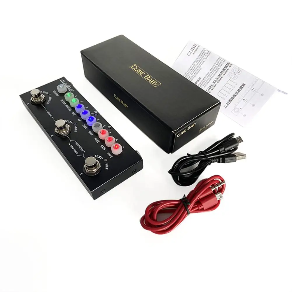 Гитарный эффектор перезаряжаемый моноблок комбинированные педали для